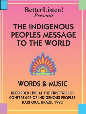 cover image of The Indigenous People's Message to the World